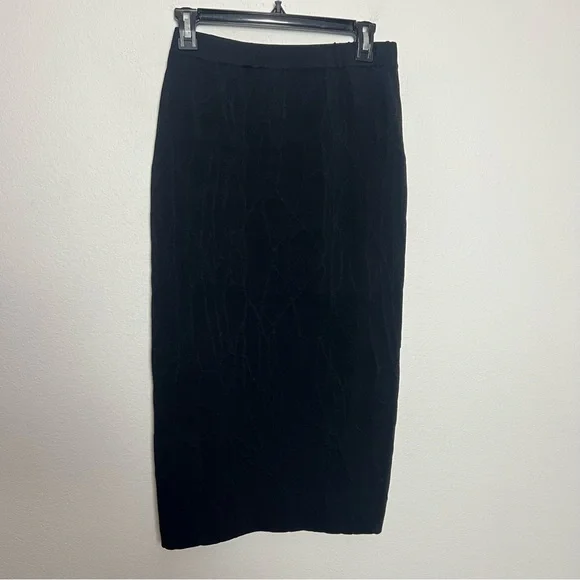 Jonathan Simkhai black bandage knit bodycon midi skirt Size Medium - Picture 2 of 6